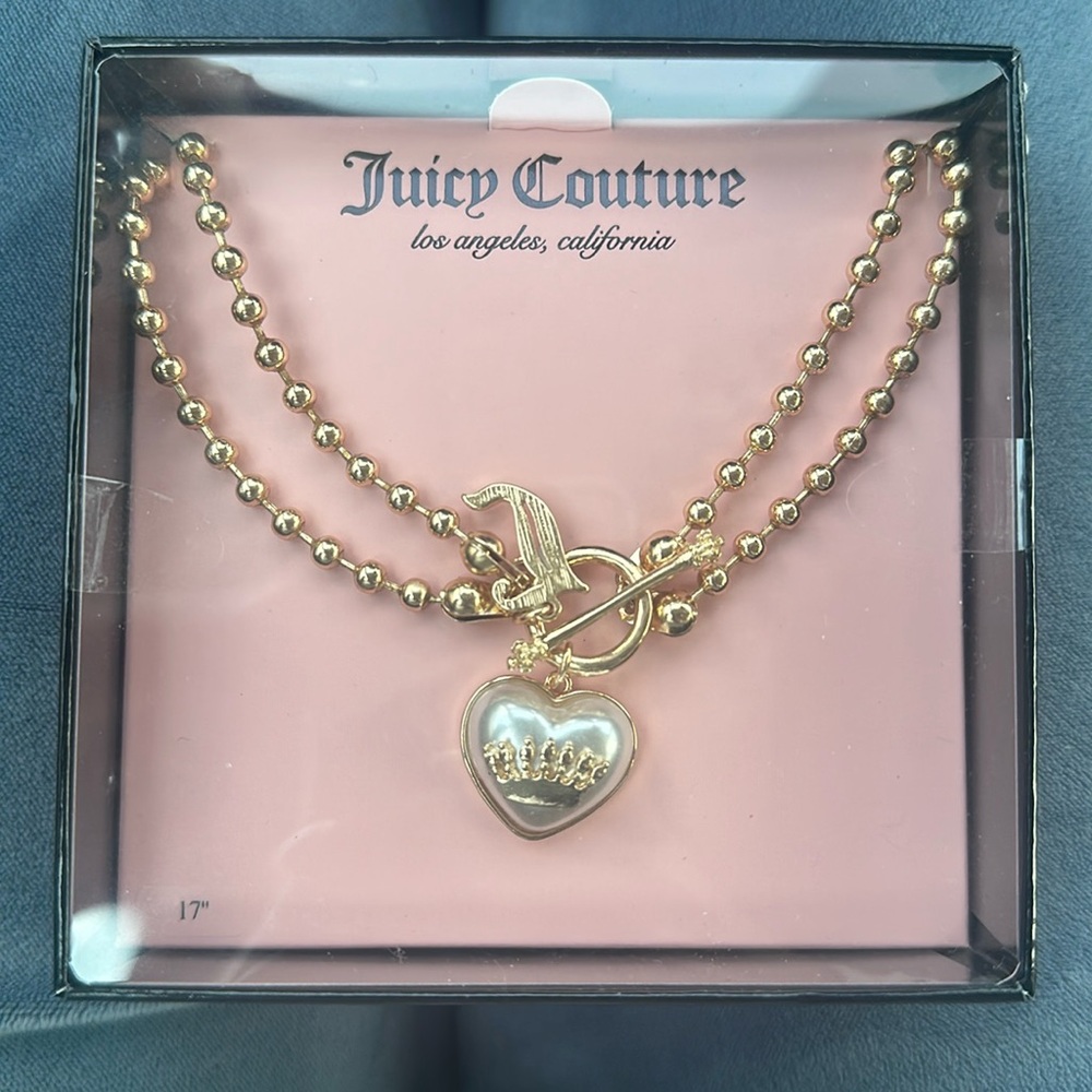 Juicy couture gold necklace